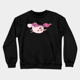 flying unicorn & Butterflies Crewneck Sweatshirt